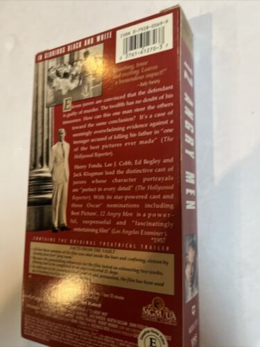 12 Angry Men (VHS, 1990, Vintage Classics) Henry Fonda | MGM/UA