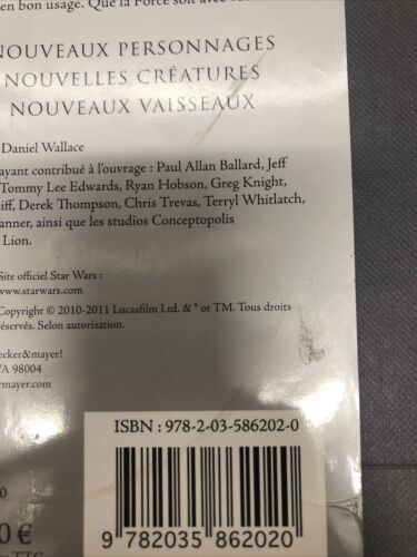 Star Wars La Manuel Du Jedi (2011) HC Larousse • French Edition • Daniel Wallace