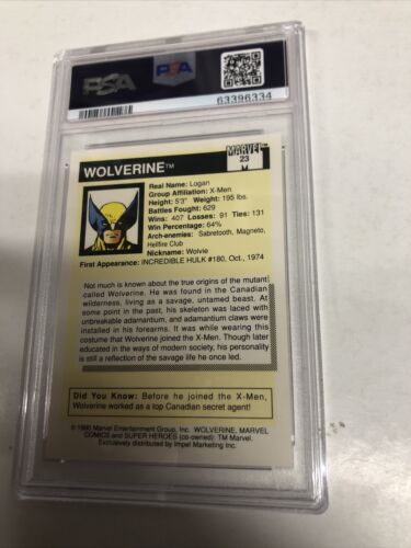 1990 Marvel Universe Super Heroes Wolverine