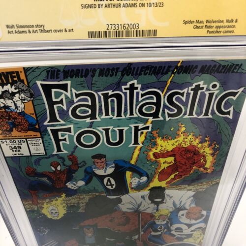 Fantastic Four (1990*1991) # 347 # 348 * # 349 *  (CGC 9.8 SS) Signed Adams