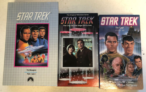 Star Trek Cage,The City On The Edge Of Forever,Collectors Edition(1985-1993)VHS