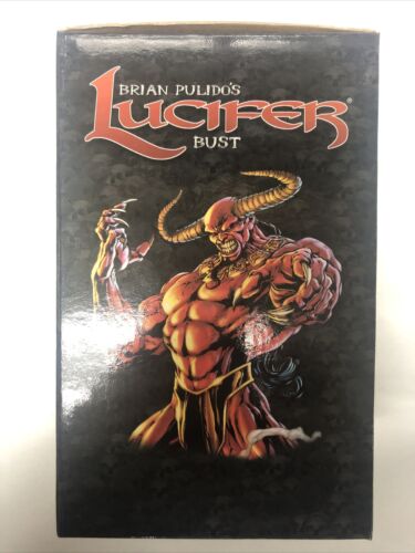 Lucifer Bust (2001) Size: 7" Statue | Brian Pulido|Chaos Comics| Eternal Toy-COA