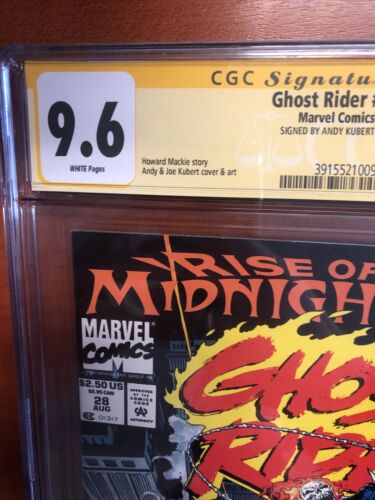 Ghost Rider #v2 #28 (CGC SS 9.6) Newstands! Signed By Andy Kubert!!