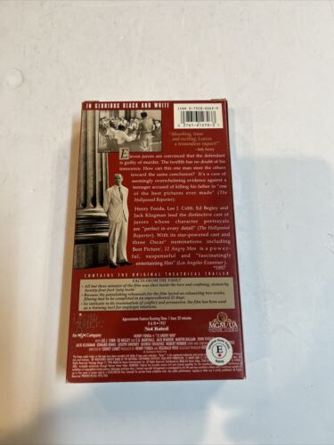 12 Angry Men (VHS, 1990, Vintage Classics) Henry Fonda | MGM/UA