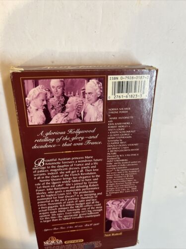 Marie Antoinette (VHS, 1990) Norma Sheaver Tyrone Power | MGA / UA