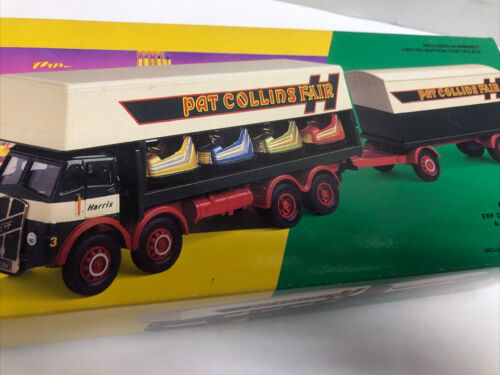 CORGI SHOWMANS CIRCUS PAT COLINS FAIR  ERF DOGEM TRUCK & BOX TRAILER