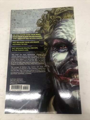 Joker (2013) TPB DC Comics • DC Black Label • Brian Azzarello • Lee Bermejo