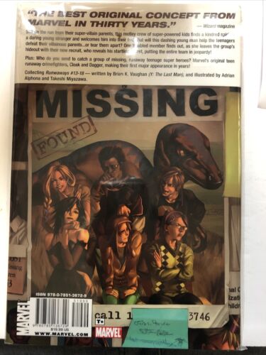 Runaways The Good Die Young (2009) Marvel TPB HC Vaughan