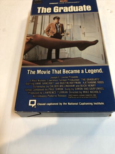 The Graduate (VHS 1987) Dustin Hoffman • Anne Bancroft • Katherine Ross | MCM