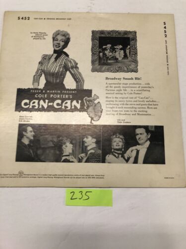 Cole Porter’s Can Can  Original  Cast Vinyl LP Album