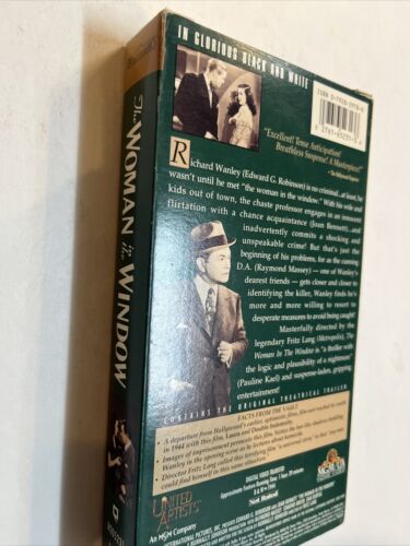 The Woman in the Window (VHS 1996) Edward G. Robinson  • Joan Bennett