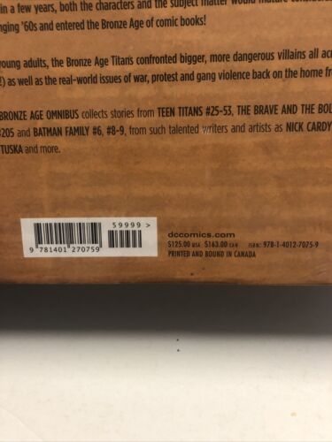 Teen Titans The Bronze Age Omnibus (2017) DC HC