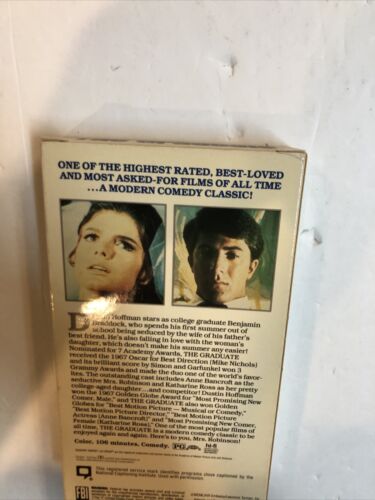 The Graduate (VHS 1987) Dustin Hoffman • Anne Bancroft • Katherine Ross | MCM