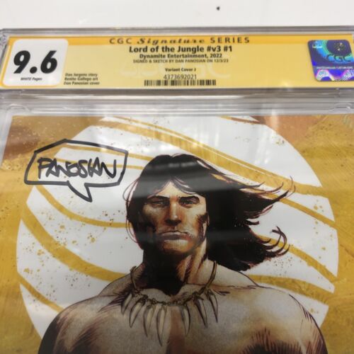 Lord Of The Jungle (2022) # V3 # 1 (CGC 9.6 SS) Signed & Sketch Dan Ponasion