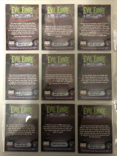 Evil Ernie Glow In The Dark Chromium Card Set