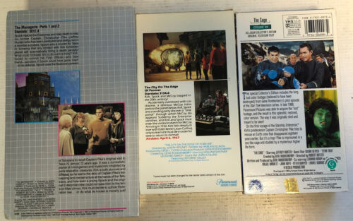 Star Trek Cage,The City On The Edge Of Forever,Collectors Edition(1985-1993)VHS