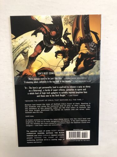 Batman: The Court Of Owls | TPB Softcover (2013)(NM) Scott Snyder |