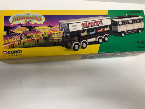 Corgi 1/50 scale 24801 Leyland Dodgem truck & caravan set Silcocks Warrington