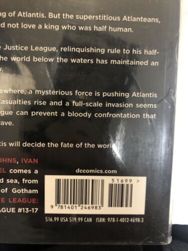 Justice League Vol.3: Throne Of Atlantis (2014) Dc Comics TPB SC Geoff Johns