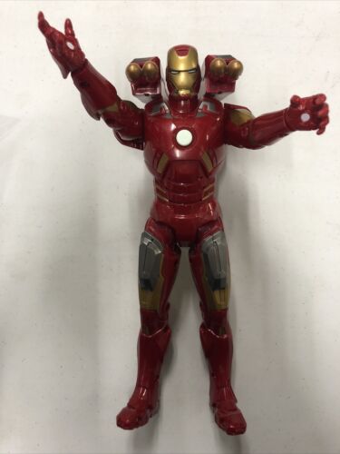 Marvel Avengers 10" Iron Man Talking Action Figure Sounds Blasters Hasbro 2012