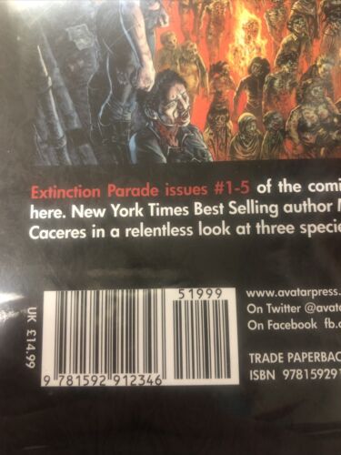 Max Books Vol.1:The Extinction Parade (2014) Avatar  TPB SC Raulo Caceres