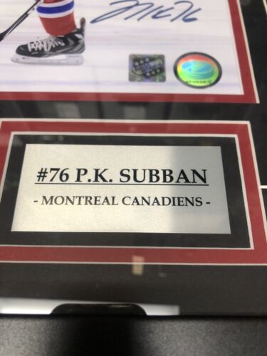 P.k. Subban • Signed Print • With A Frame •