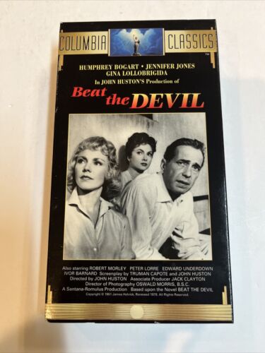 Beat the Devil (VHS 1992) Humphrey Bogard • Jennifer Jones • Gina Lollobrigida