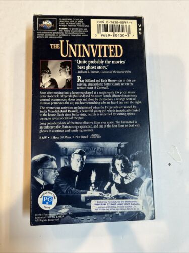 The Uninvited (VHS, 1992) Ray Milland Ruth Hussey Donald Crisp | MCA Universal