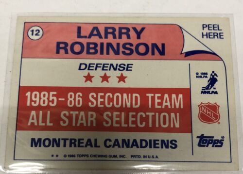 Larry Robinson Card • Signed • All Star • NHL • Montreal • Canadiens • Hockey