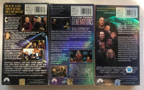 Star Trek: First Contact,Generations & Insurrection (VHS, 1994-1999)