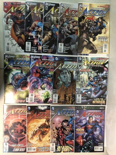 The New 52! Superman Action Comics (2012) Set # 0-1-13 Missing # 9 (VF/NM) DC