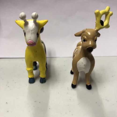 Pokemon TOMY 2" figures STANTLER AND GIRAFARIG ,NINTENDO,CGTSJ (Missing Antler)