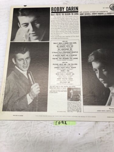 Bobby Darrin You”re the Reason I’m Living Vinyl  LP Album