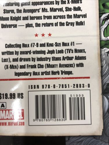 Hulk Vol.2 By Jeph Loeb (2009) HC Marvel Comics