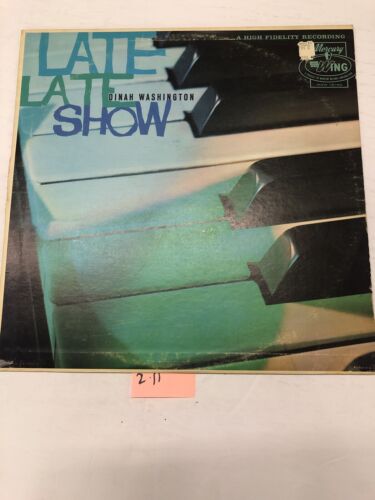 Dinah Washington Late Late Show  Vinyl LP Album