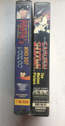 Ranma 1/2  Who Do Voodoo,Samurai Showdown ,Manga English (VHS)