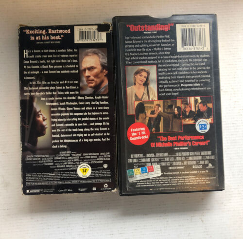 True Crime , Dangerous Minds Bundle VHS.