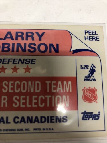 Larry Robinson Card • Signed • All Star • NHL • Montreal • Canadiens • Hockey