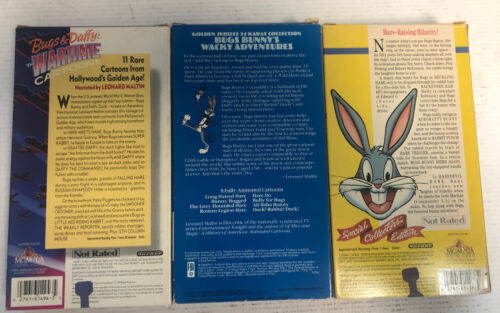 Bugs Bunny (1985-1989) Classic | Wartimes | Wacky Adventures Vhs Bundle