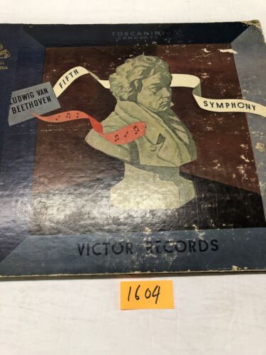 Arturo Toscanini. And NBC Symphony Fifth  Symphony shellac 4 LP Album Box Set