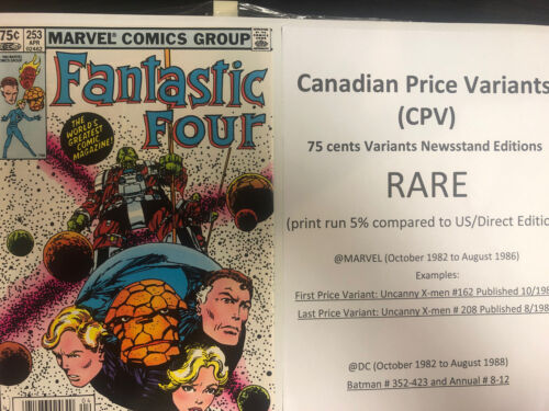 Fantastic Four (1983) # 253 (NM) Canadian Price Variant CPV...Byrne # 1