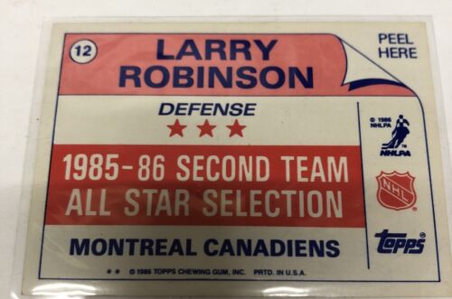 Larry Robinson Card • Signed • All Star • NHL • Montreal • Canadiens • Hockey