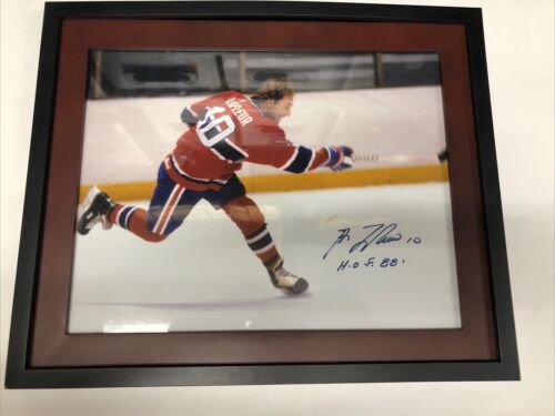 Guy Lafleur • Signed Print • With A Frame • Canadian • Montreal • Hockey •