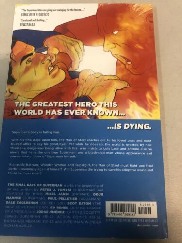 Superman The Final Days Of Superman (2016) TPB SC DC Comics Peter Tomasi