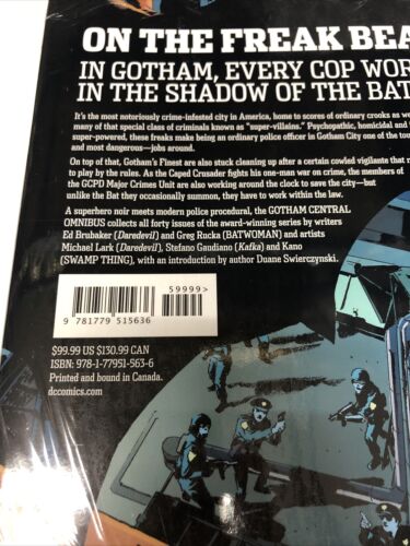 Gotham Central Omnibus (2022) DC Comics HC | Ed Brubaker | Greg Rucka