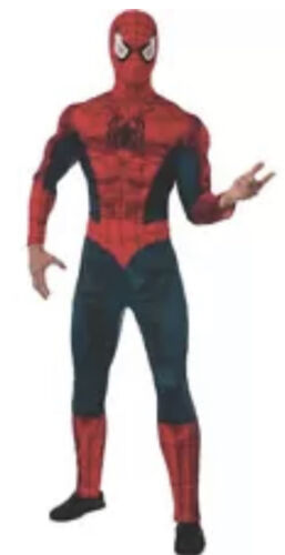 MUSCLE CHEST ADULT SPIDER-MAN MENS SUPERHERO HALLOWEEN COSTUME