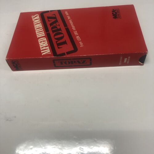 Topaz (1985) VHS Alfred Hitchcock • MCA Home Video • Leon Uris Spy Novel