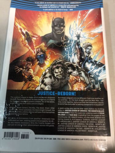 Justice League Of America Rebirth  Deluxe Edition (2017) DC Comics HC Ivan Reis