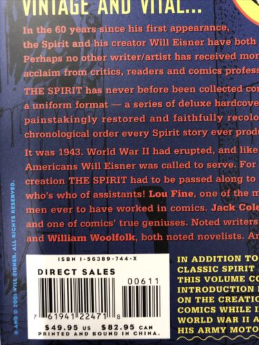 Will Eisner’s The Spirit Archives Vol.6 (2001) HC DC Comics