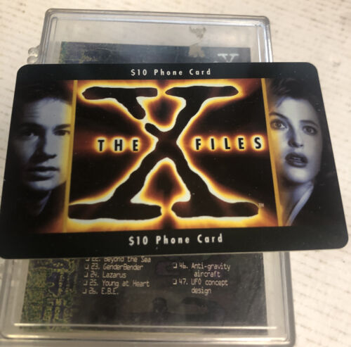 X-Files Trading Cards (1995) + Bonus 10$ X- File phone card